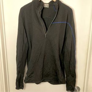 Icebreaker Black Half-Zip Merino Long Sleeve - XL